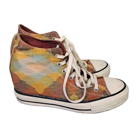 Converse x Missoni Chuck Taylor All Star Lux Mid Hidden Wedge Shoes Womens 7.5 - Picture 3 of 9